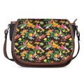 Tropical Paradise Fruits Pattern Print Saddle Bag