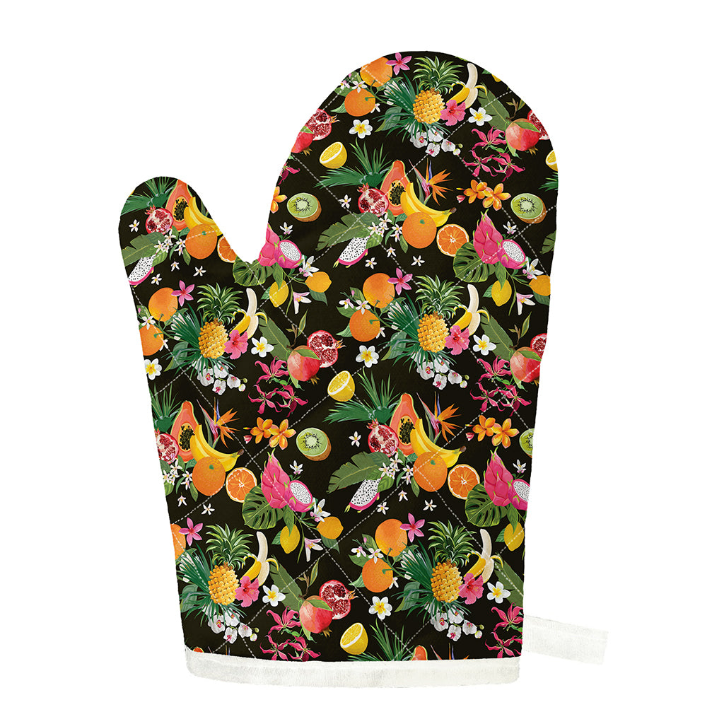 Tropical Paradise Fruits Pattern Print Single Oven Mitt