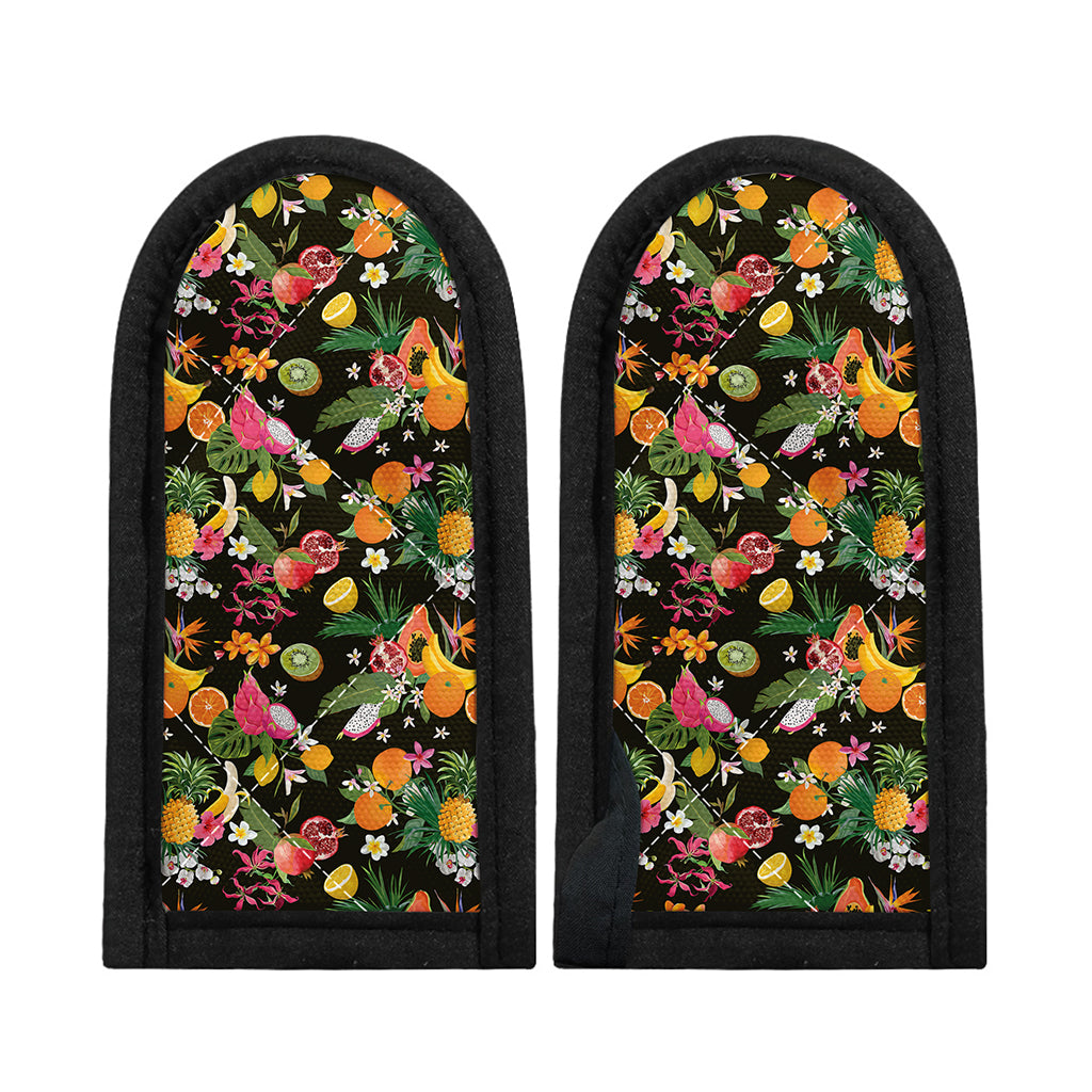 Tropical Paradise Fruits Pattern Print Skillet Handle Cover
