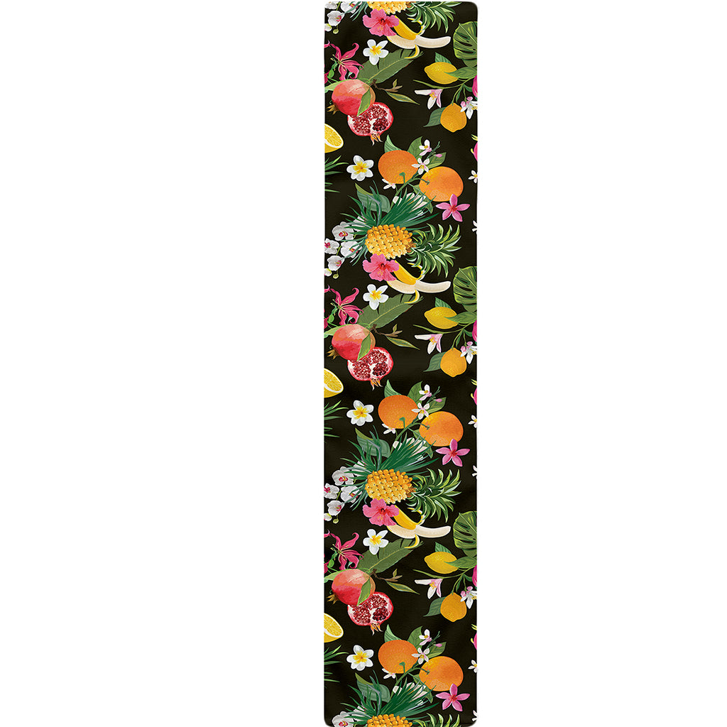 Tropical Paradise Fruits Pattern Print Table Runner