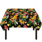 Tropical Paradise Fruits Pattern Print Tablecloth
