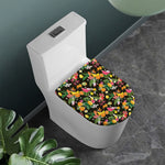 Tropical Paradise Fruits Pattern Print Toilet Lid Cover