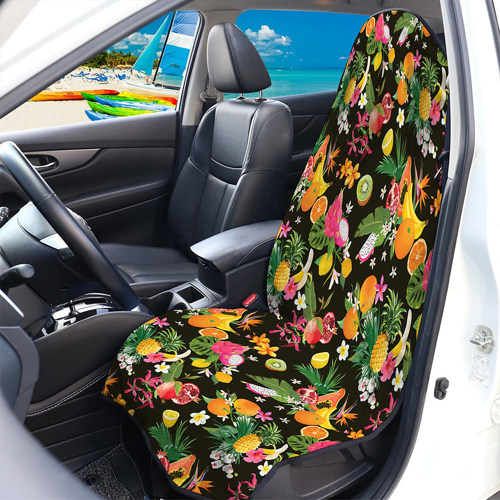 Tropical Paradise Fruits Pattern Print Waterproof Car Seat Cover