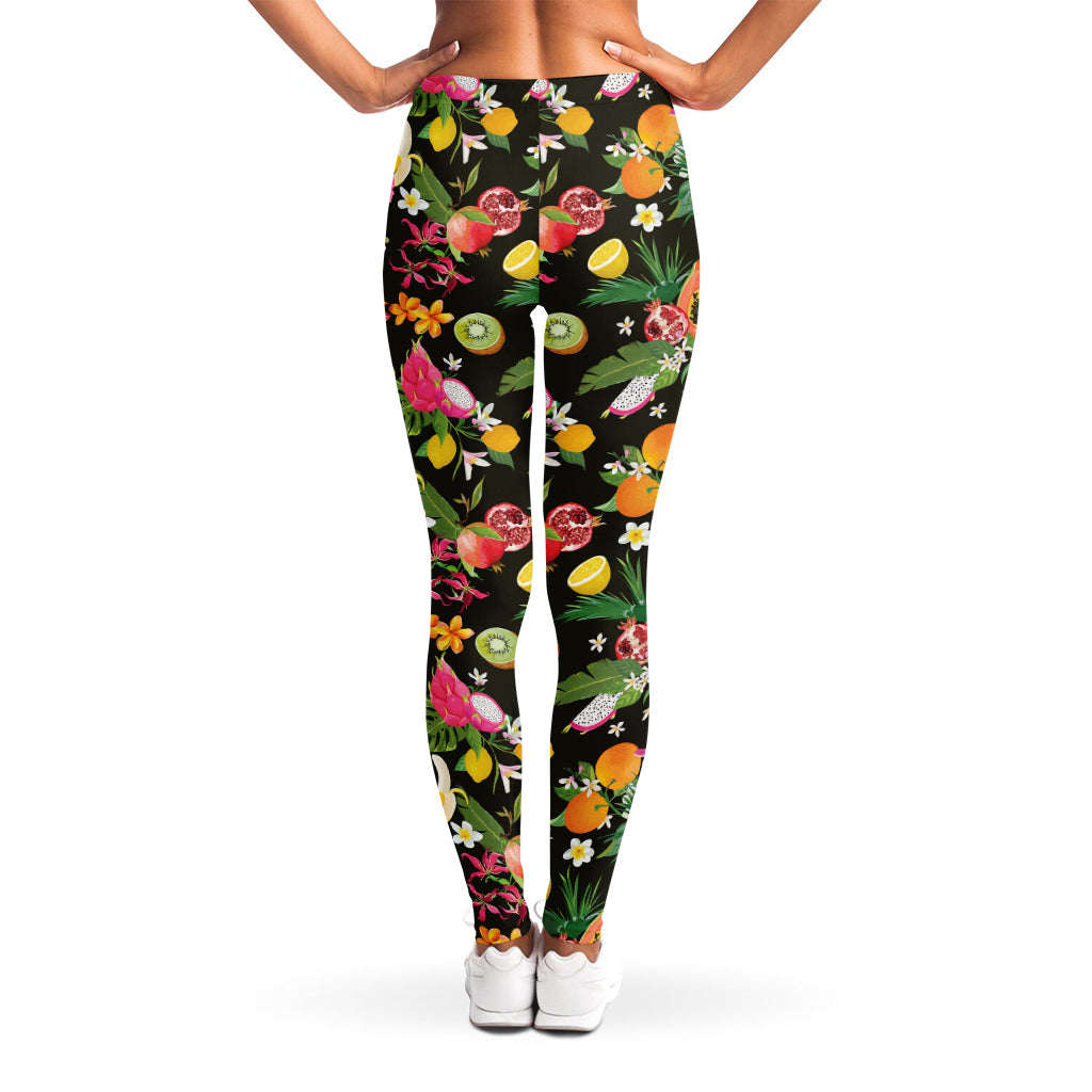 Tropical Paradise Fruits Pattern Print Women's Leggings