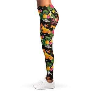 Tropical Paradise Fruits Pattern Print Women's Leggings