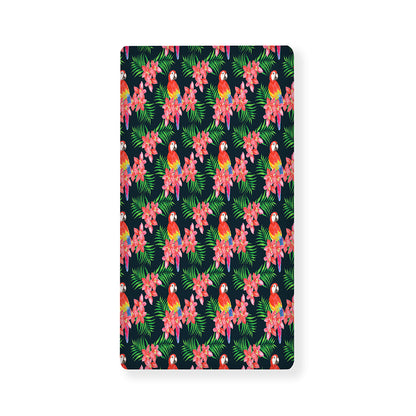 Tropical Parrot Pattern Print Baby Crib Sheet