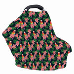 Tropical Parrot Pattern Print Baby Seat Cover
