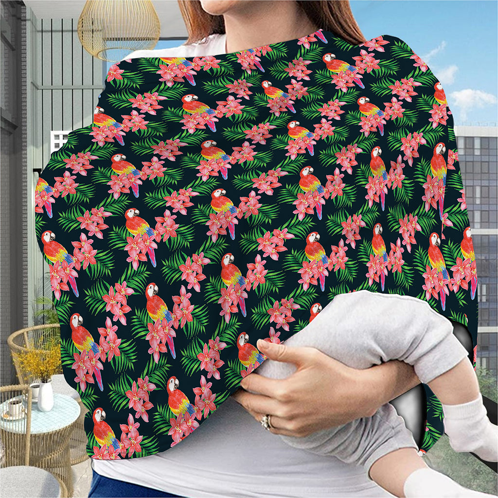 Tropical Parrot Pattern Print Baby Seat Cover