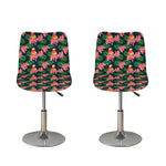 Tropical Parrot Pattern Print Bar Stool Covers