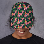 Tropical Parrot Pattern Print Baseball Cap