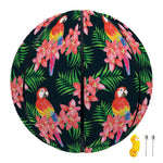 Tropical Parrot Pattern Print Basketball