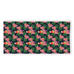 Tropical Parrot Pattern Print Beach Towel