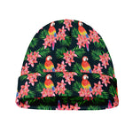 Tropical Parrot Pattern Print Beanie