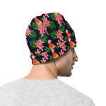 Tropical Parrot Pattern Print Beanie