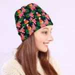 Tropical Parrot Pattern Print Beanie