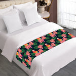 Tropical Parrot Pattern Print Bed Runner