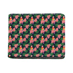 Tropical Parrot Pattern Print Bifold Wallet