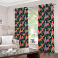Tropical Parrot Pattern Print Dimout Grommet Curtains