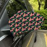 Tropical Parrot Pattern Print Car Side Mirror Covers