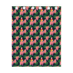 Tropical Parrot Pattern Print Curtain