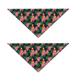 Tropical Parrot Pattern Print Dog Bandana