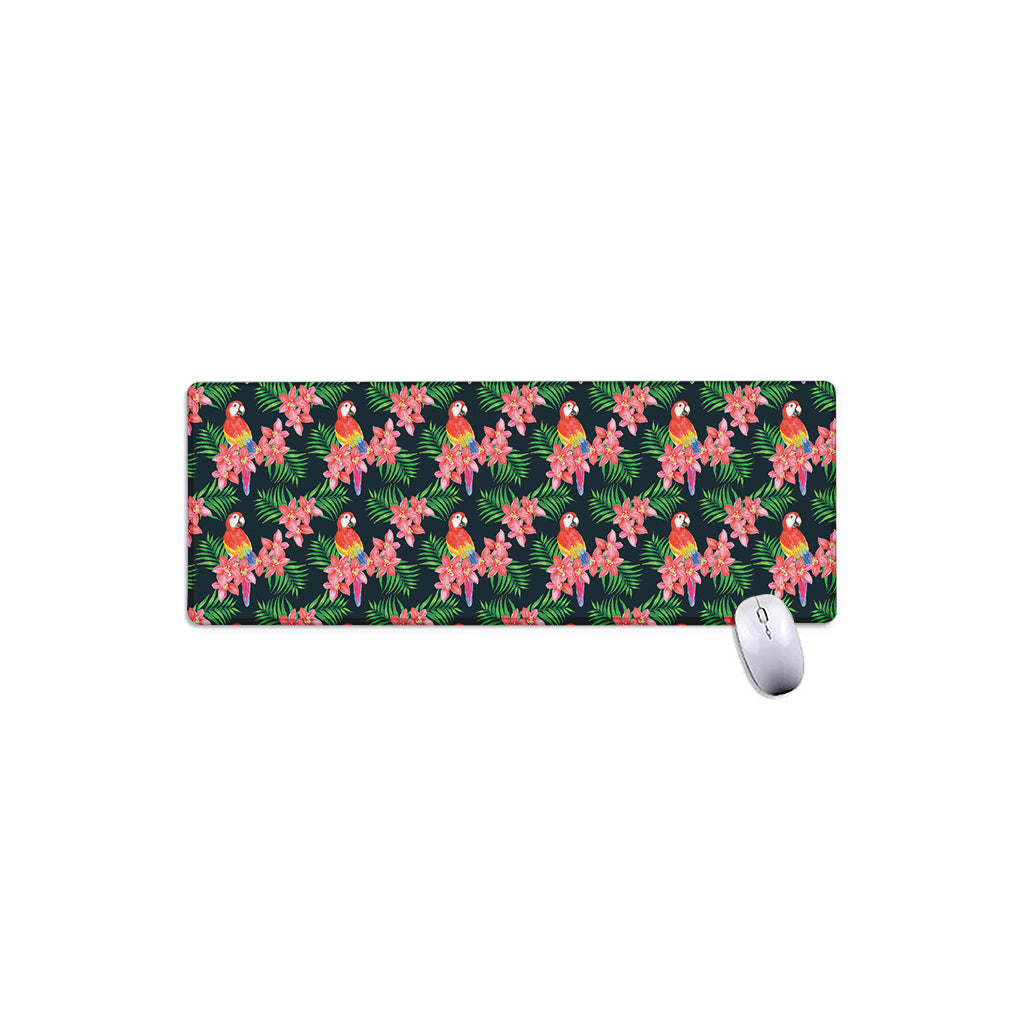 Tropical Parrot Pattern Print Extended Mouse Pad