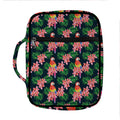 Tropical Parrot Pattern Print Front Pocket Bible Bag