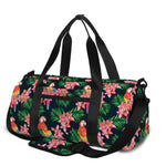 Tropical Parrot Pattern Print Gym Bag