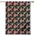 Tropical Parrot Pattern Print House Flag