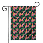 Tropical Parrot Pattern Print House Flag