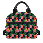 Tropical Parrot Pattern Print Insulated Lunch Bag