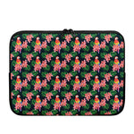 Tropical Parrot Pattern Print Laptop Sleeve