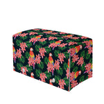 Tropical Parrot Pattern Print Leather Tissue Box Cover