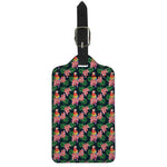 Tropical Parrot Pattern Print Luggage Tag