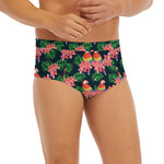 Tropical Parrot Pattern Print Men's Briefs