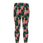 Tropical Parrot Pattern Print Men's leggings