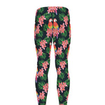 Tropical Parrot Pattern Print Men's leggings