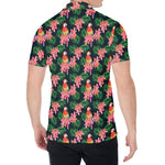 Tropical Parrot Pattern Print Men's Shirt