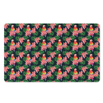 Tropical Parrot Pattern Print Polyester Doormat