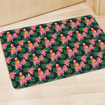 Tropical Parrot Pattern Print Polyester Doormat