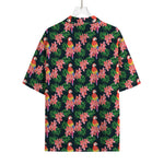 Tropical Parrot Pattern Print Rayon Hawaiian Shirt