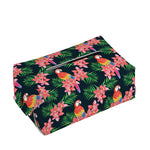 Tropical Parrot Pattern Print Rectangle Tissue Box Cover