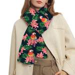 Tropical Parrot Pattern Print Scarf