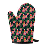 Tropical Parrot Pattern Print Single Oven Mitt