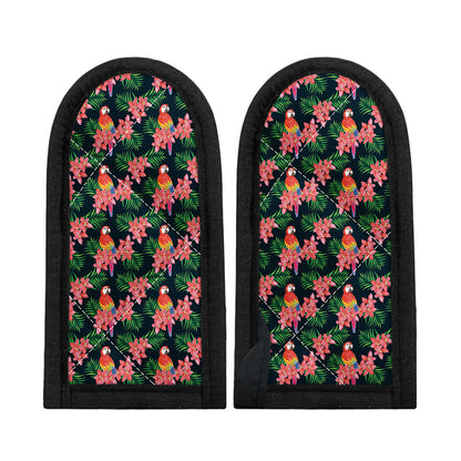 Tropical Parrot Pattern Print Skillet Handle Cover