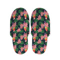 Tropical Parrot Pattern Print Slippers