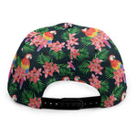 Tropical Parrot Pattern Print Snapback Cap
