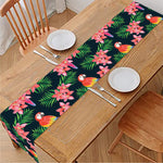 Tropical Parrot Pattern Print Table Runner
