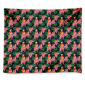 Tropical Parrot Pattern Print Tapestry
