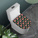 Tropical Parrot Pattern Print Toilet Lid Cover